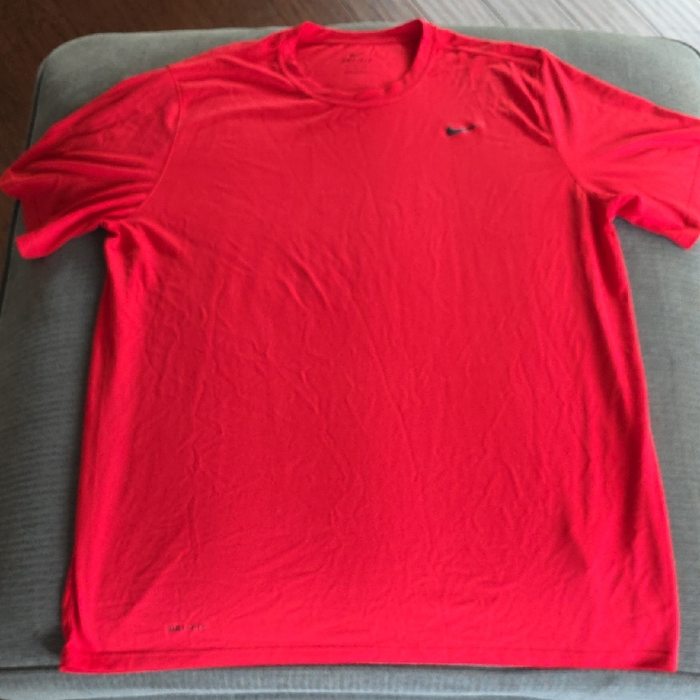 Nike DriFit Red Short Sleeve Tee